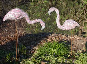 Mosaic Flamingos